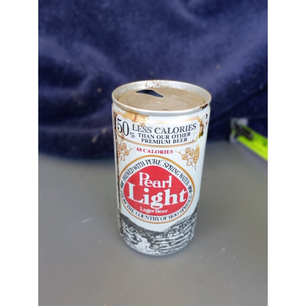 Pearl Light‎ Lager Pearl Brewing San Antonio TX Premium PullTab Beer Can empty
